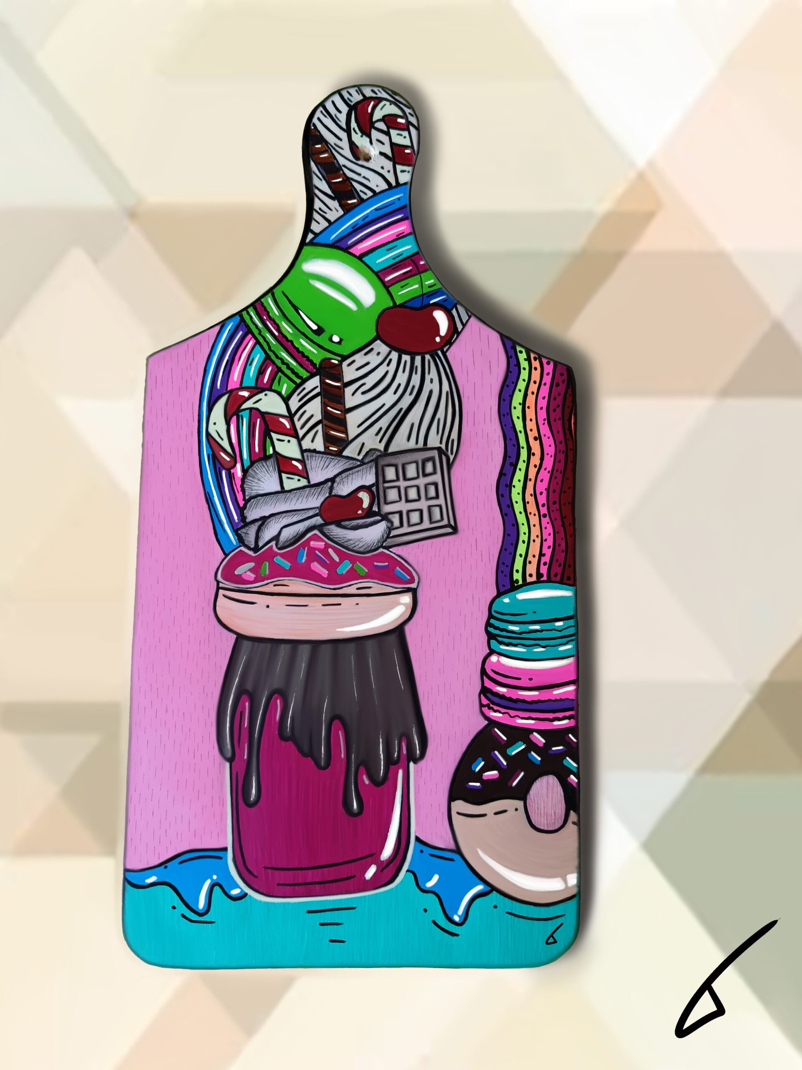 Planche à découper customisée « Édition Gourmande »